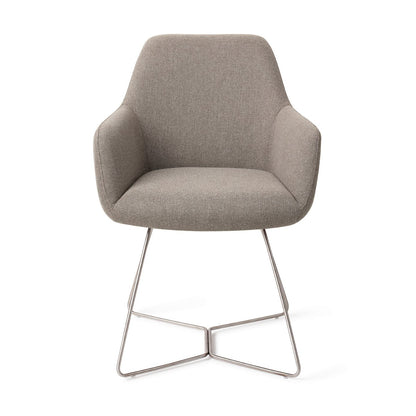 Jesper Home Hiroo Foggy Fusion Eetkamerstoel - Beehive Steel - KwaliteitWonen.nl