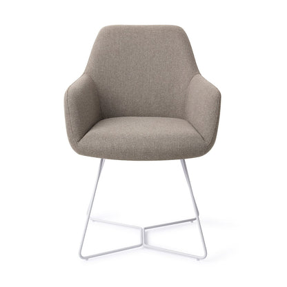 Jesper Home Hiroo Foggy Fusion Eetkamerstoel - Beehive White - KwaliteitWonen.nl