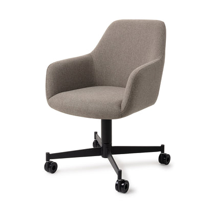 Jesper Home Hiroo Foggy Fusion Eetkamerstoel - Caster Black - KwaliteitWonen.nl