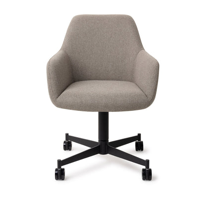 Jesper Home Hiroo Foggy Fusion Eetkamerstoel - Caster Black - KwaliteitWonen.nl