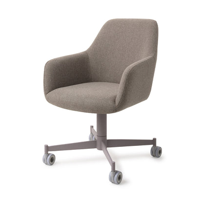 Jesper Home Hiroo Foggy Fusion Eetkamerstoel - Caster Grey - KwaliteitWonen.nl