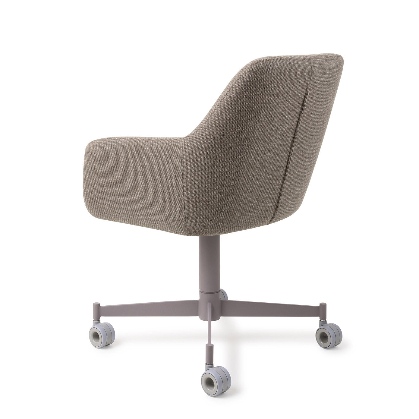 Jesper Home Hiroo Foggy Fusion Eetkamerstoel - Caster Grey - KwaliteitWonen.nl