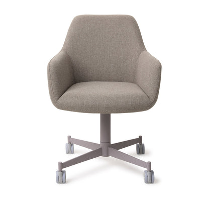 Jesper Home Hiroo Foggy Fusion Eetkamerstoel - Caster Grey - KwaliteitWonen.nl