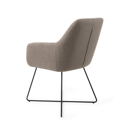 Jesper Home Hiroo Foggy Fusion Eetkamerstoel - Cross Black - KwaliteitWonen.nl