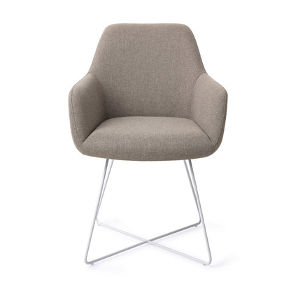 Jesper Home Hiroo Foggy Fusion Eetkamerstoel - Cross White - KwaliteitWonen.nl