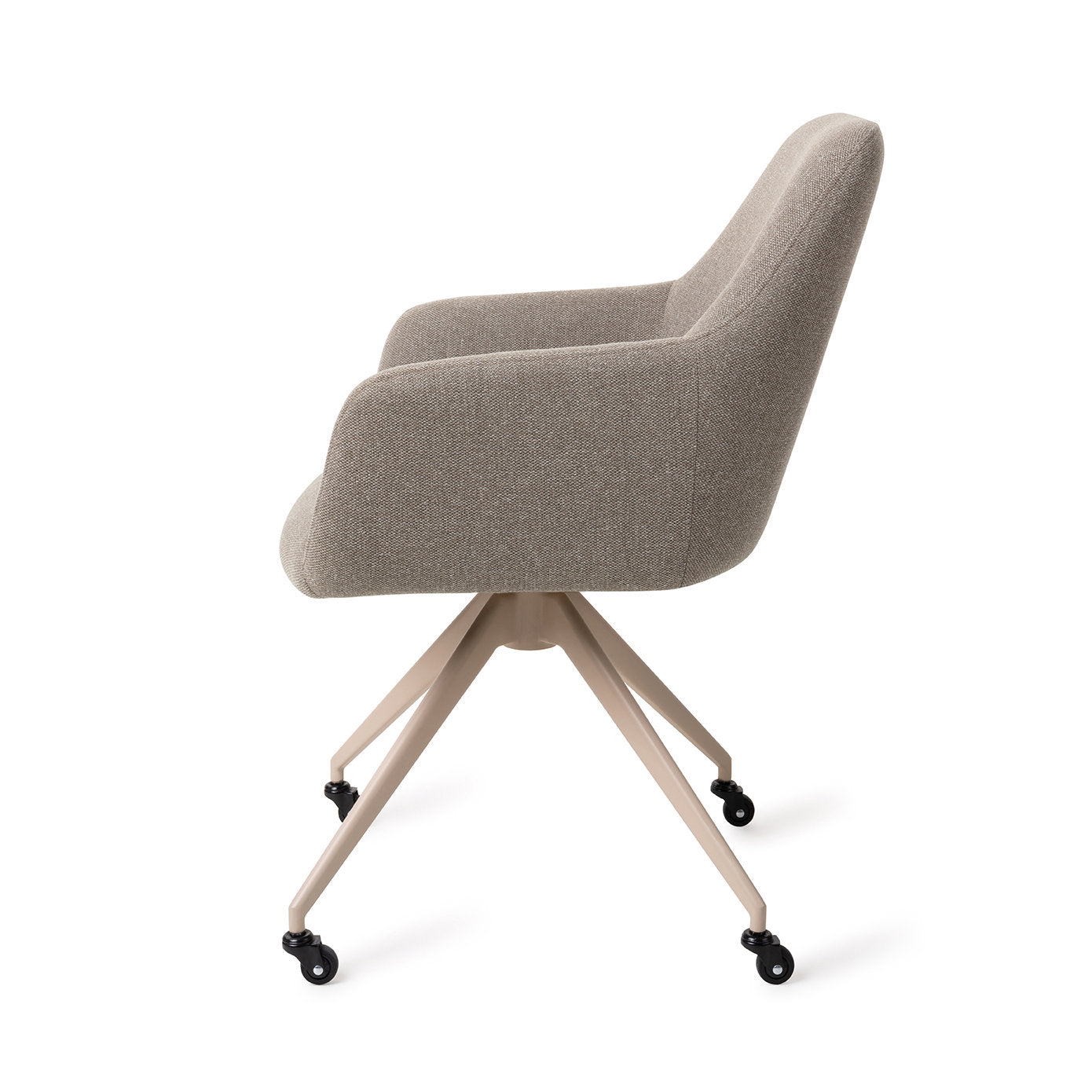 Jesper Home Hiroo Foggy Fusion Eetkamerstoel - Glide Beige - KwaliteitWonen.nl