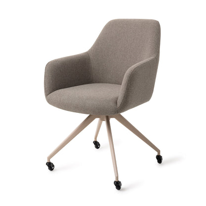 Jesper Home Hiroo Foggy Fusion Eetkamerstoel - Glide Beige - KwaliteitWonen.nl