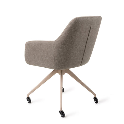 Jesper Home Hiroo Foggy Fusion Eetkamerstoel - Glide Beige - KwaliteitWonen.nl