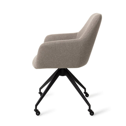 Jesper Home Hiroo Foggy Fusion Eetkamerstoel - Glide Black - KwaliteitWonen.nl