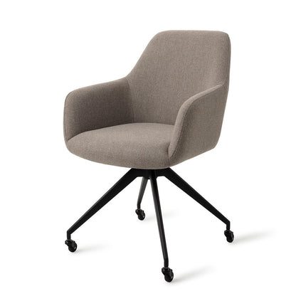 Jesper Home Hiroo Foggy Fusion Eetkamerstoel - Glide Black - KwaliteitWonen.nl