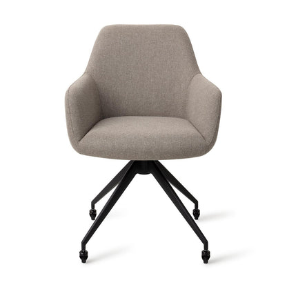 Jesper Home Hiroo Foggy Fusion Eetkamerstoel - Glide Black - KwaliteitWonen.nl