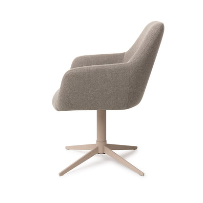 Jesper Home Hiroo Foggy Fusion Eetkamerstoel - Quad Beige - KwaliteitWonen.nl