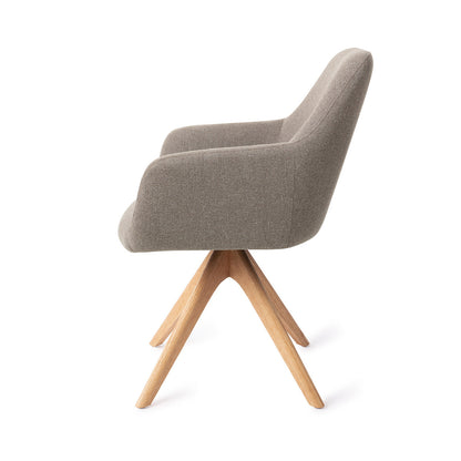 Jesper Home Hiroo Foggy Fusion Eetkamerstoel - Revolve Oak Natural - KwaliteitWonen.nl