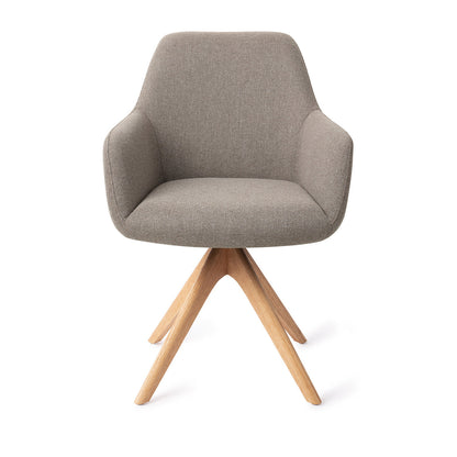 Jesper Home Hiroo Foggy Fusion Eetkamerstoel - Revolve Oak Natural - KwaliteitWonen.nl