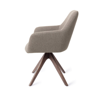 Jesper Home Hiroo Foggy Fusion Eetkamerstoel - Revolve Oak Walnut - KwaliteitWonen.nl