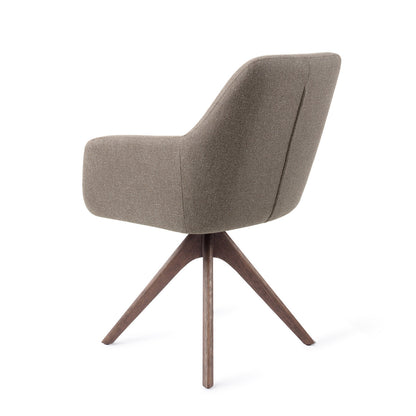 Jesper Home Hiroo Foggy Fusion Eetkamerstoel - Revolve Oak Walnut - KwaliteitWonen.nl