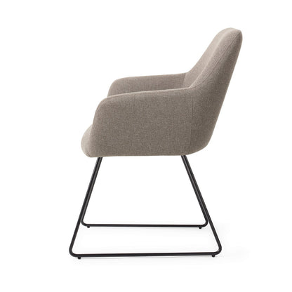 Jesper Home Hiroo Foggy Fusion Eetkamerstoel - Slide Black - KwaliteitWonen.nl