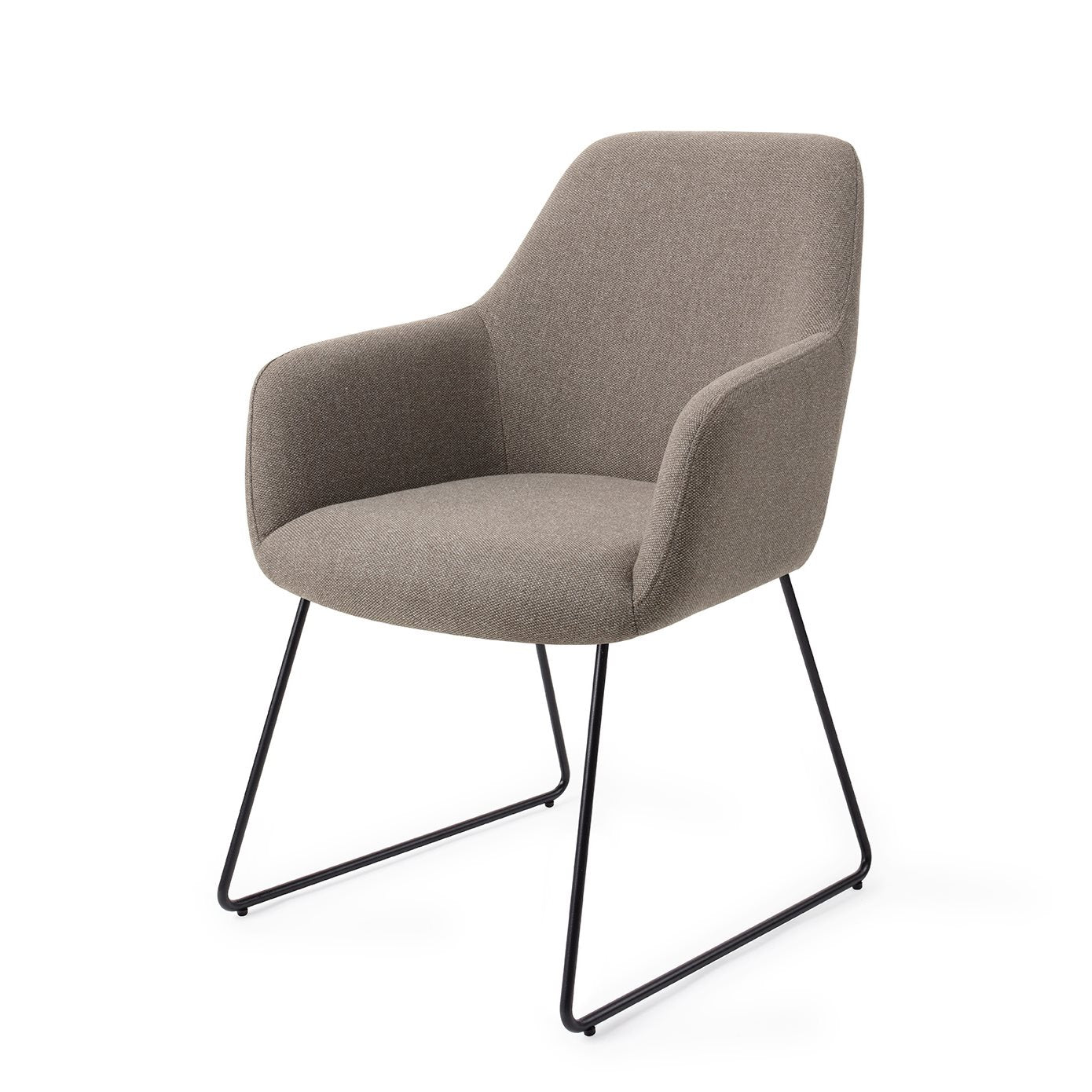 Jesper Home Hiroo Foggy Fusion Eetkamerstoel - Slide Black - KwaliteitWonen.nl