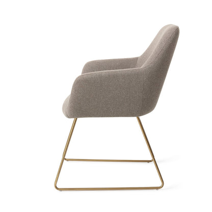 Jesper Home Hiroo Foggy Fusion Eetkamerstoel - Slide Gold - KwaliteitWonen.nl