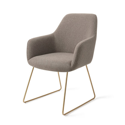 Jesper Home Hiroo Foggy Fusion Eetkamerstoel - Slide Gold - KwaliteitWonen.nl