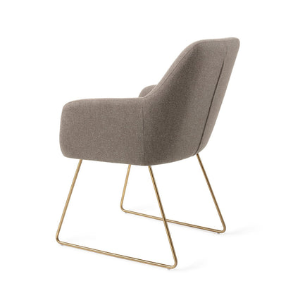 Jesper Home Hiroo Foggy Fusion Eetkamerstoel - Slide Gold - KwaliteitWonen.nl