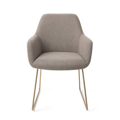 Jesper Home Hiroo Foggy Fusion Eetkamerstoel - Slide Gold - KwaliteitWonen.nl
