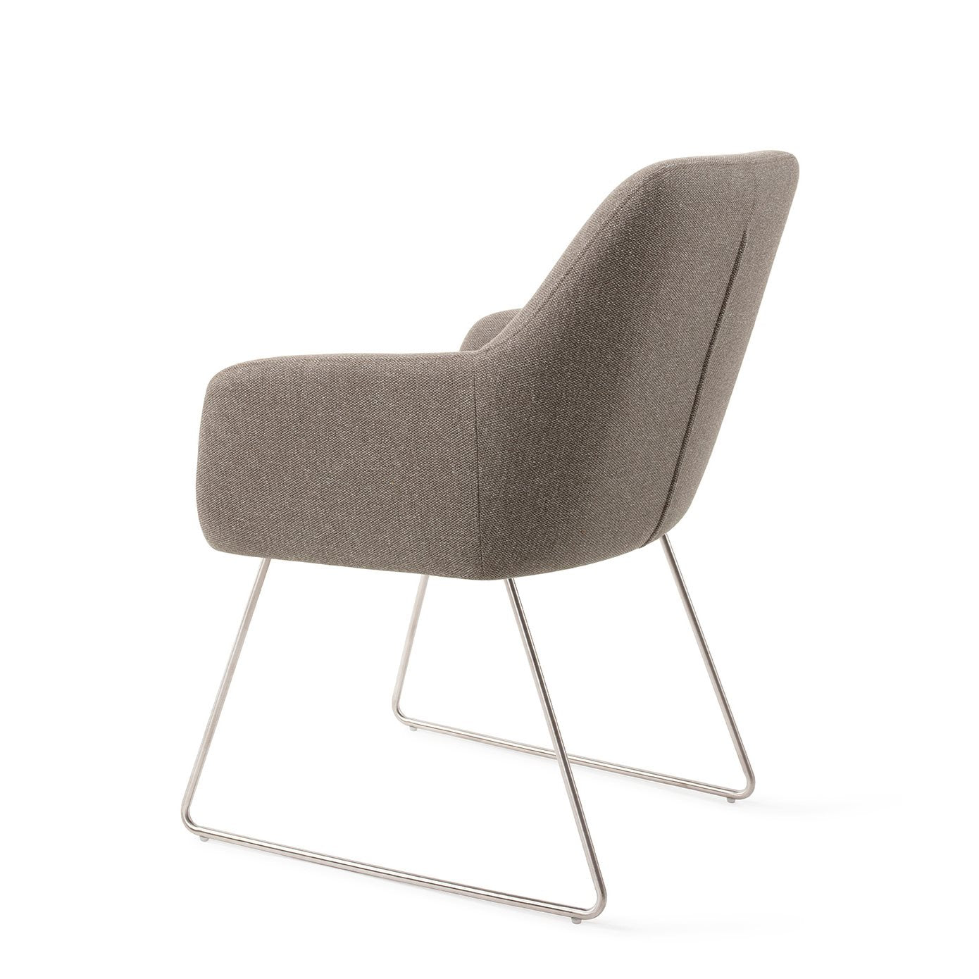 Jesper Home Hiroo Foggy Fusion Eetkamerstoel - Slide Steel - KwaliteitWonen.nl