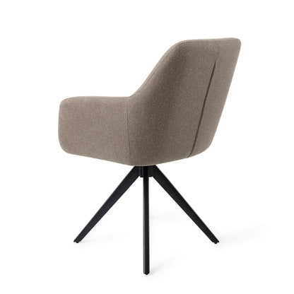 Jesper Home Hiroo Foggy Fusion Eetkamerstoel - Turn Black - KwaliteitWonen.nl