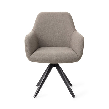 Jesper Home Hiroo Foggy Fusion Eetkamerstoel - Turn Black - KwaliteitWonen.nl