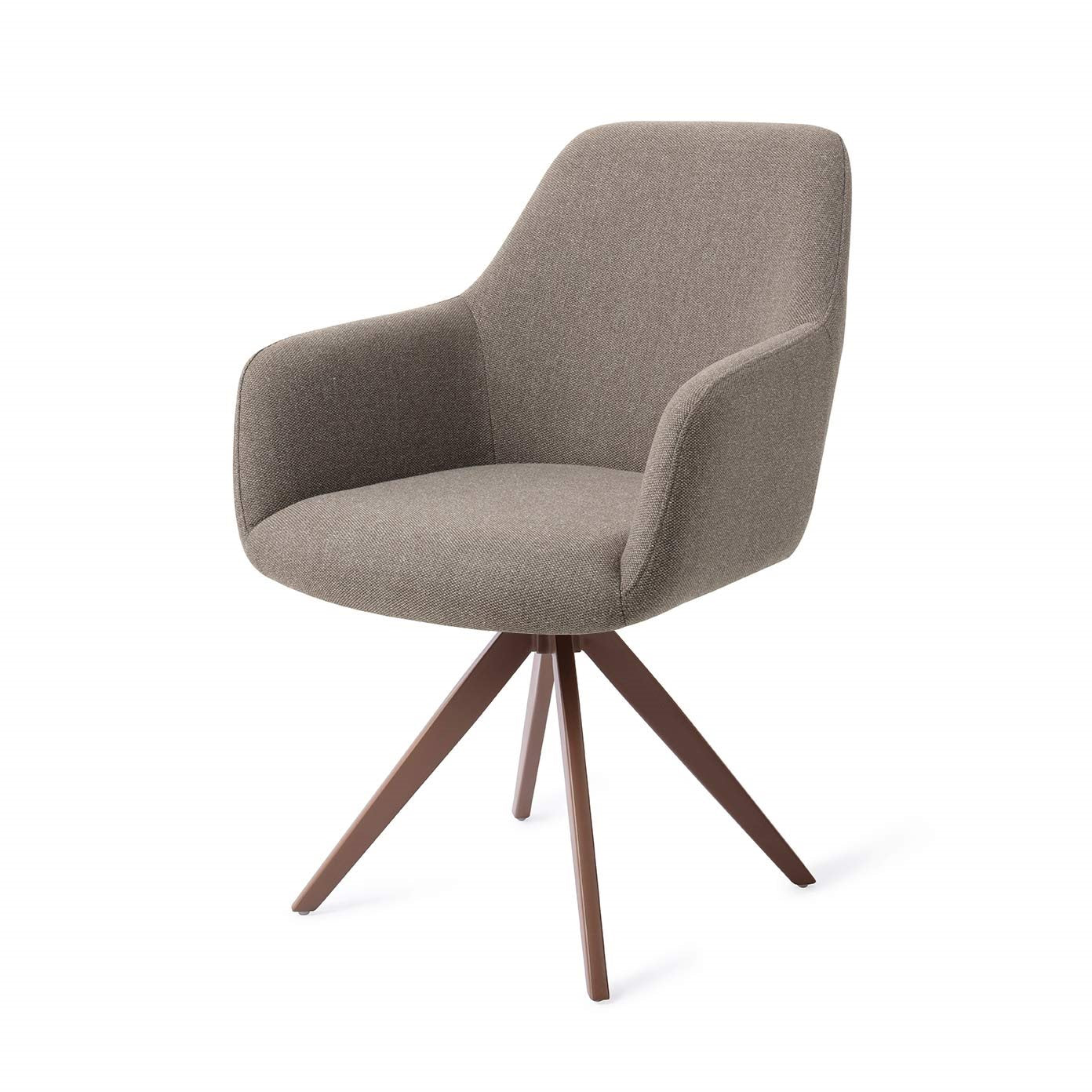 Jesper Home Hiroo Foggy Fusion Eetkamerstoel - Turn Brown - KwaliteitWonen.nl