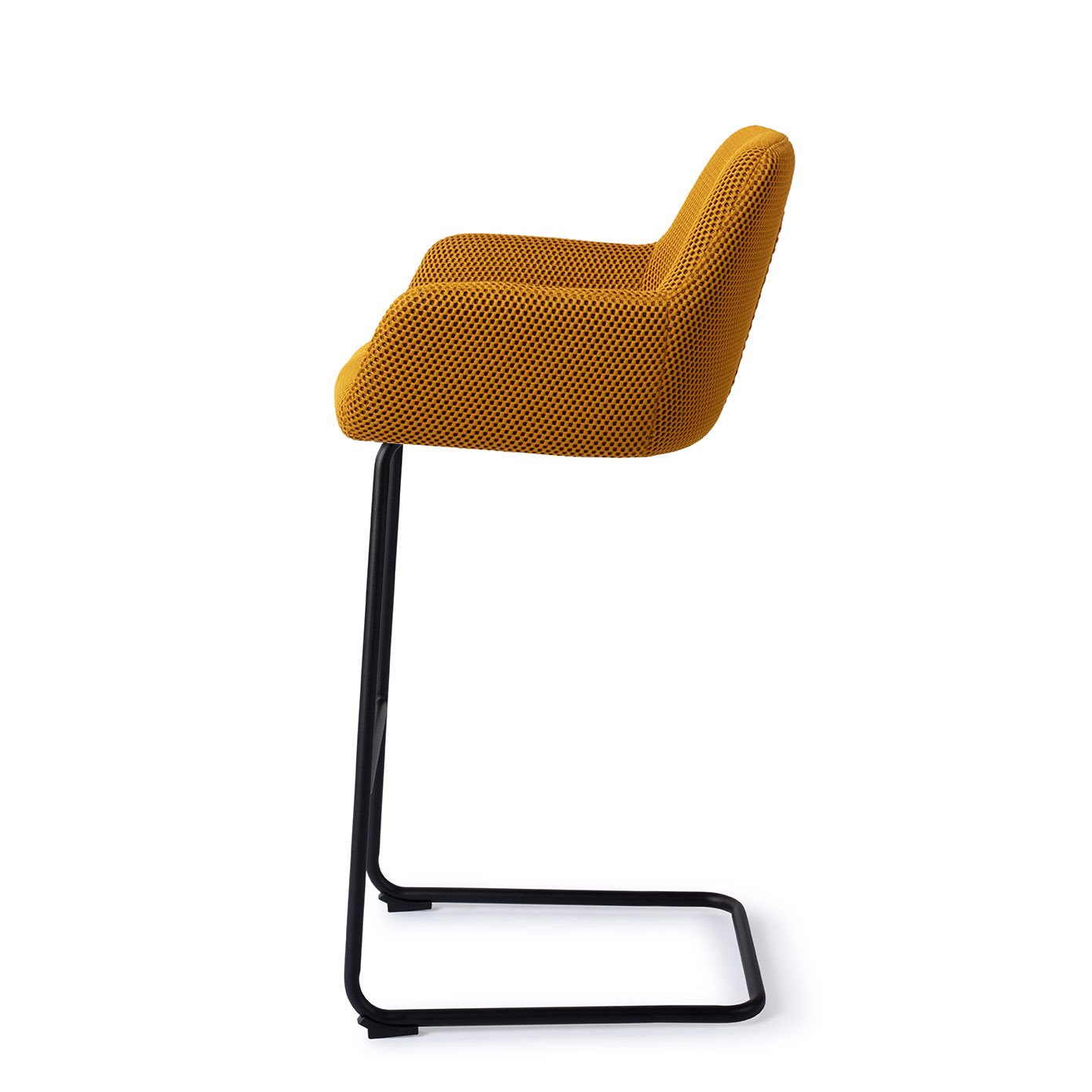 Jesper Home Hiroo Groovy Garam 3D Barkruk - Arch Black (H) - KwaliteitWonen.nl