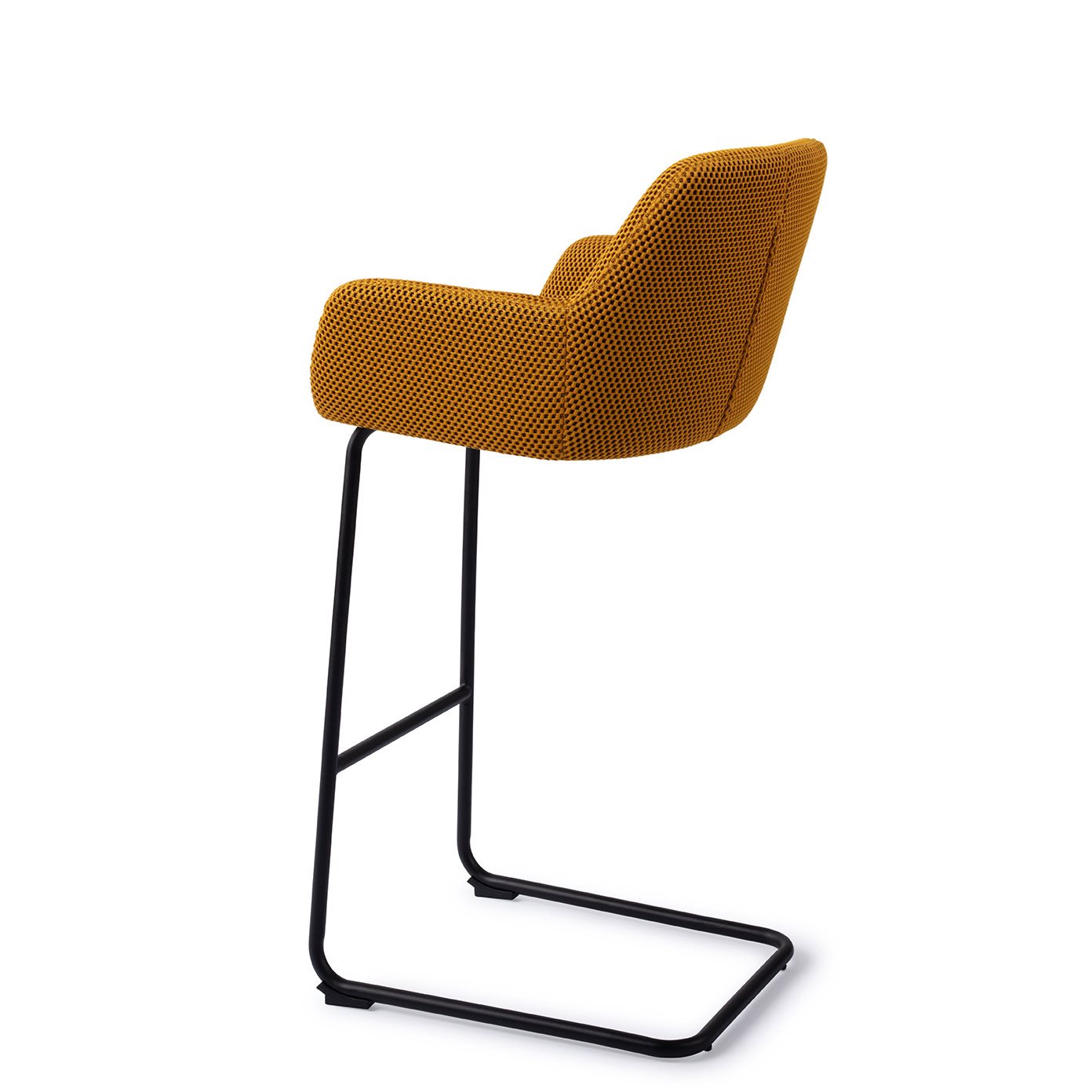 Jesper Home Hiroo Groovy Garam 3D Barkruk - Arch Black (H) - KwaliteitWonen.nl