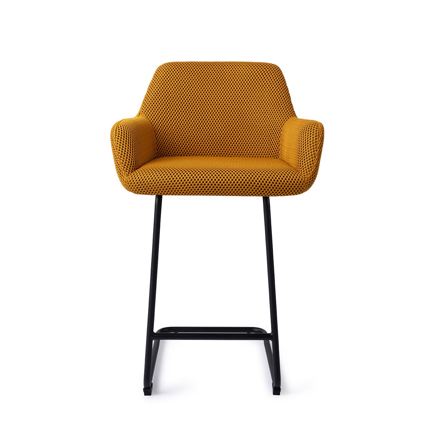 Jesper Home Hiroo Groovy Garam 3D Barkruk - Arch Black (L) - KwaliteitWonen.nl