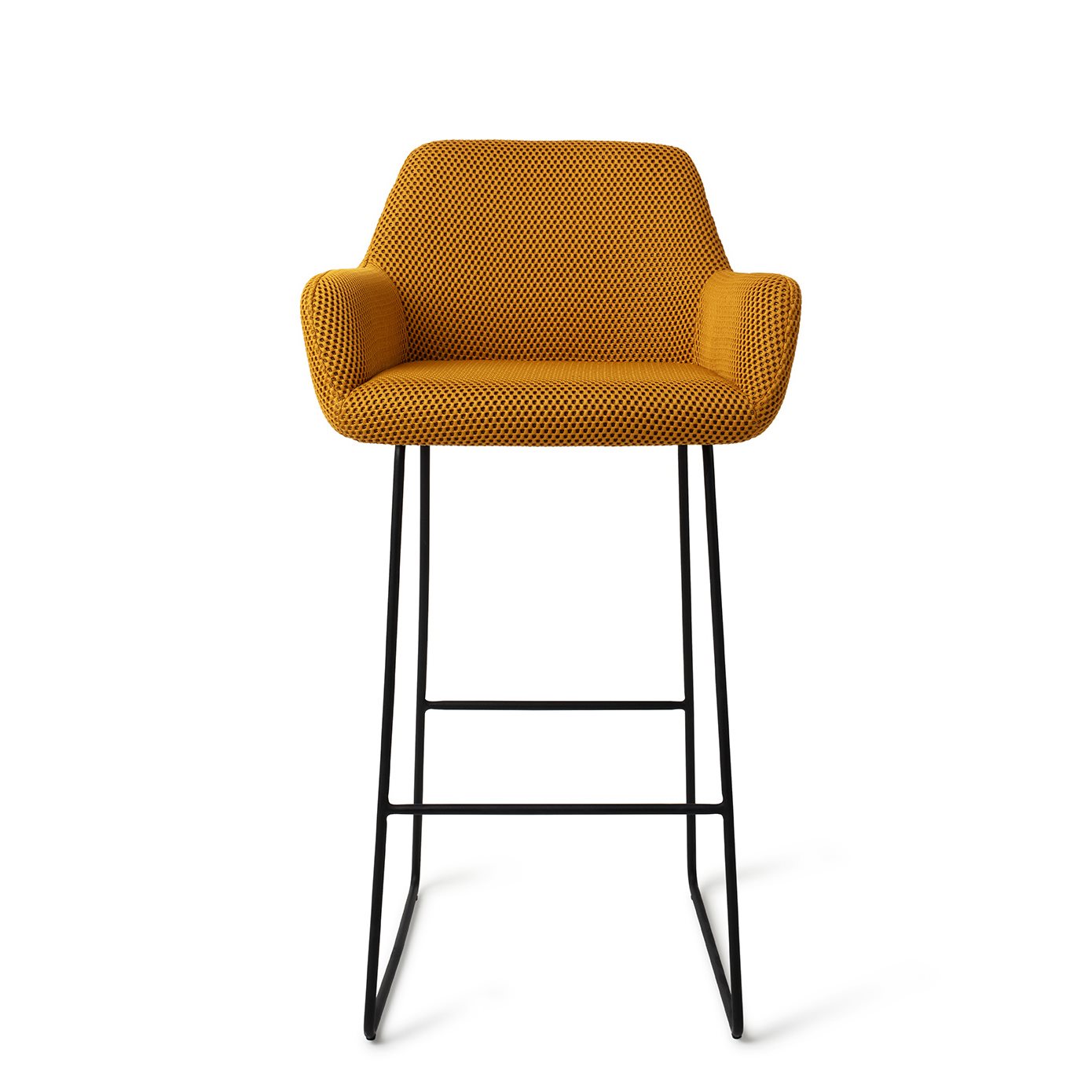Jesper Home Hiroo Groovy Garam Barkruk - Slide Black (H) - KwaliteitWonen.nl
