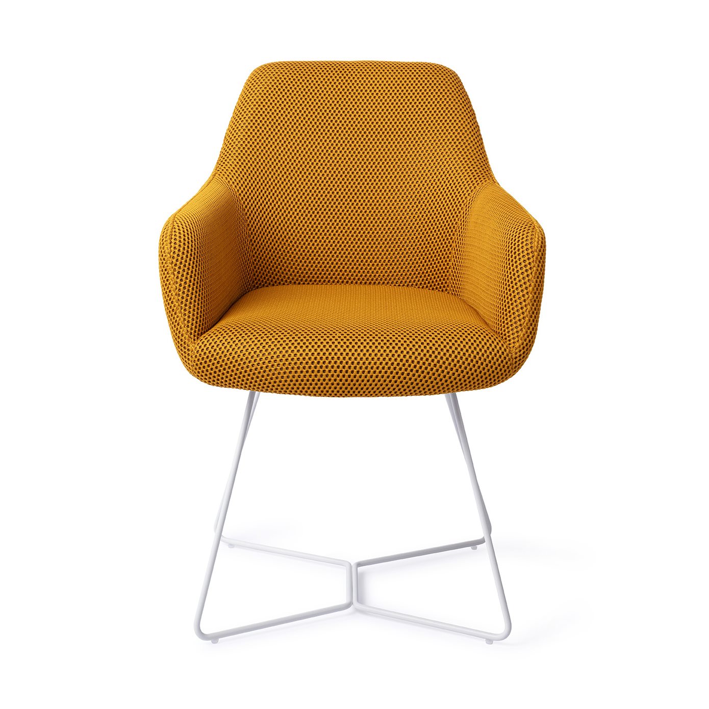 Jesper Home Hiroo Groovy Garam Eetkamerstoel - Beehive White - KwaliteitWonen.nl