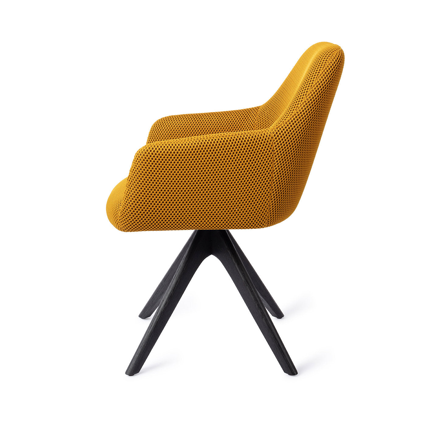 Jesper Home Hiroo Groovy Garam Eetkamerstoel - Revolve Oak Black - KwaliteitWonen.nl