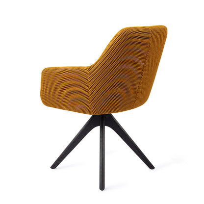 Jesper Home Hiroo Groovy Garam Eetkamerstoel - Revolve Oak Black - KwaliteitWonen.nl
