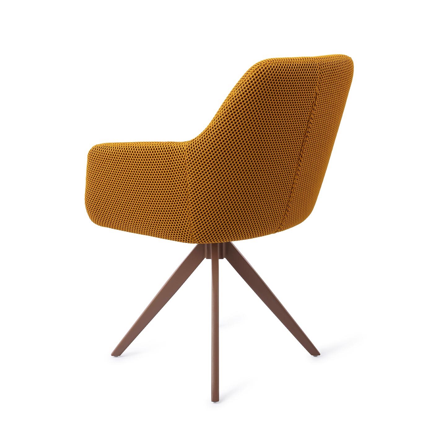 Jesper Home Hiroo Groovy Garam Eetkamerstoel - Turn Brown - KwaliteitWonen.nl