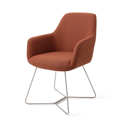 Jesper Home Hiroo Hearth Harmony Eetkamerstoel - Beehive Steel - KwaliteitWonen.nl