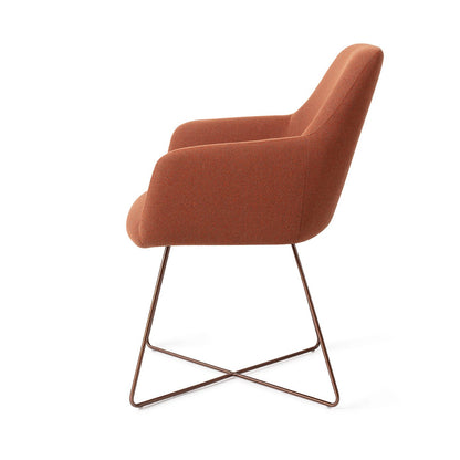 Jesper Home Hiroo Hearth Harmony Eetkamerstoel - Cross Rose - KwaliteitWonen.nl