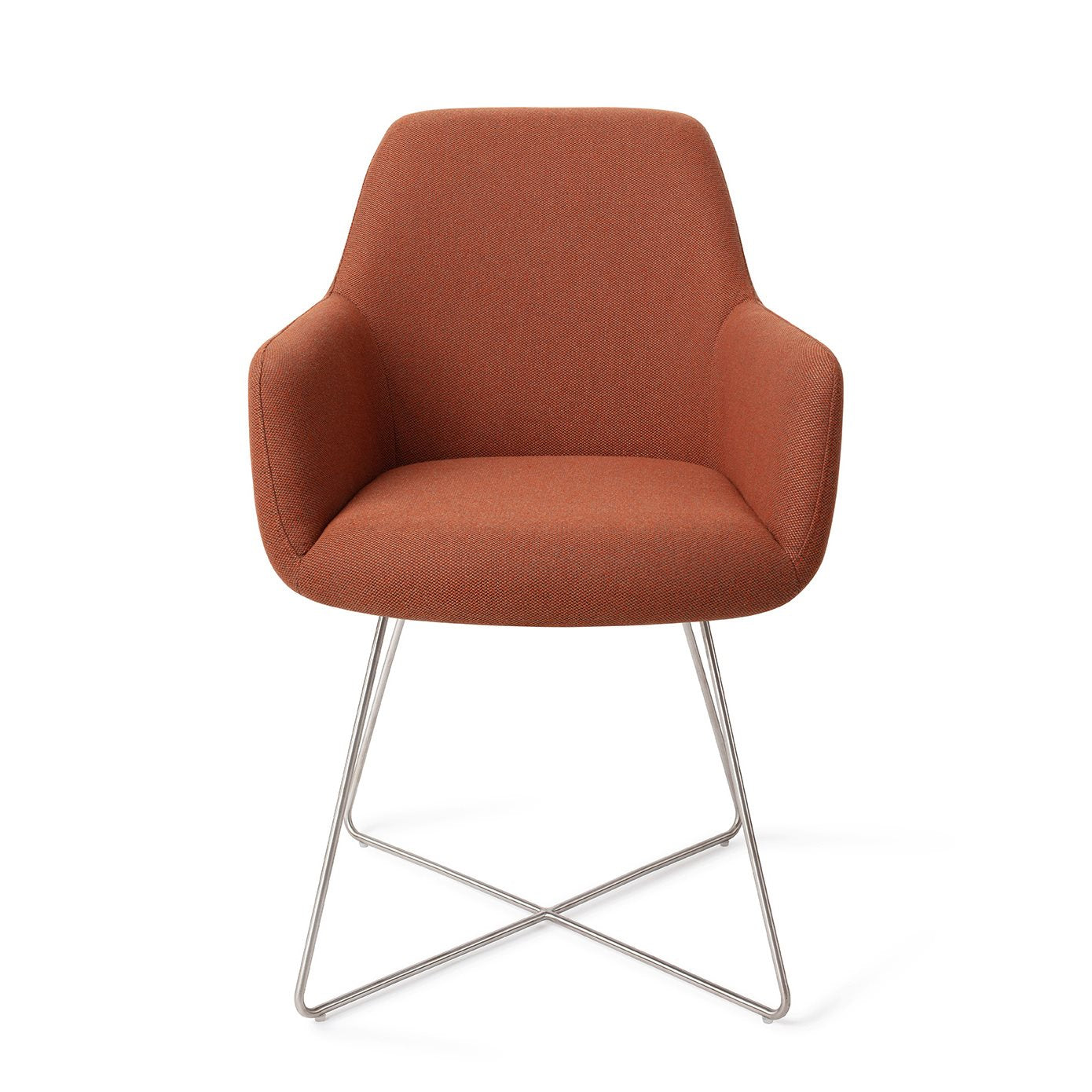 Jesper Home Hiroo Hearth Harmony Eetkamerstoel - Cross Steel - KwaliteitWonen.nl