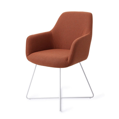 Jesper Home Hiroo Hearth Harmony Eetkamerstoel - Cross White - KwaliteitWonen.nl