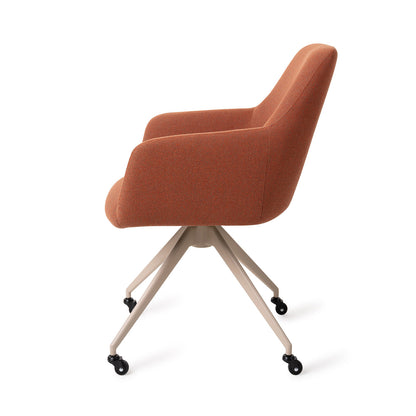 Jesper Home Hiroo Hearth Harmony Eetkamerstoel - Glide Beige-Kwaliteitwonen.nl