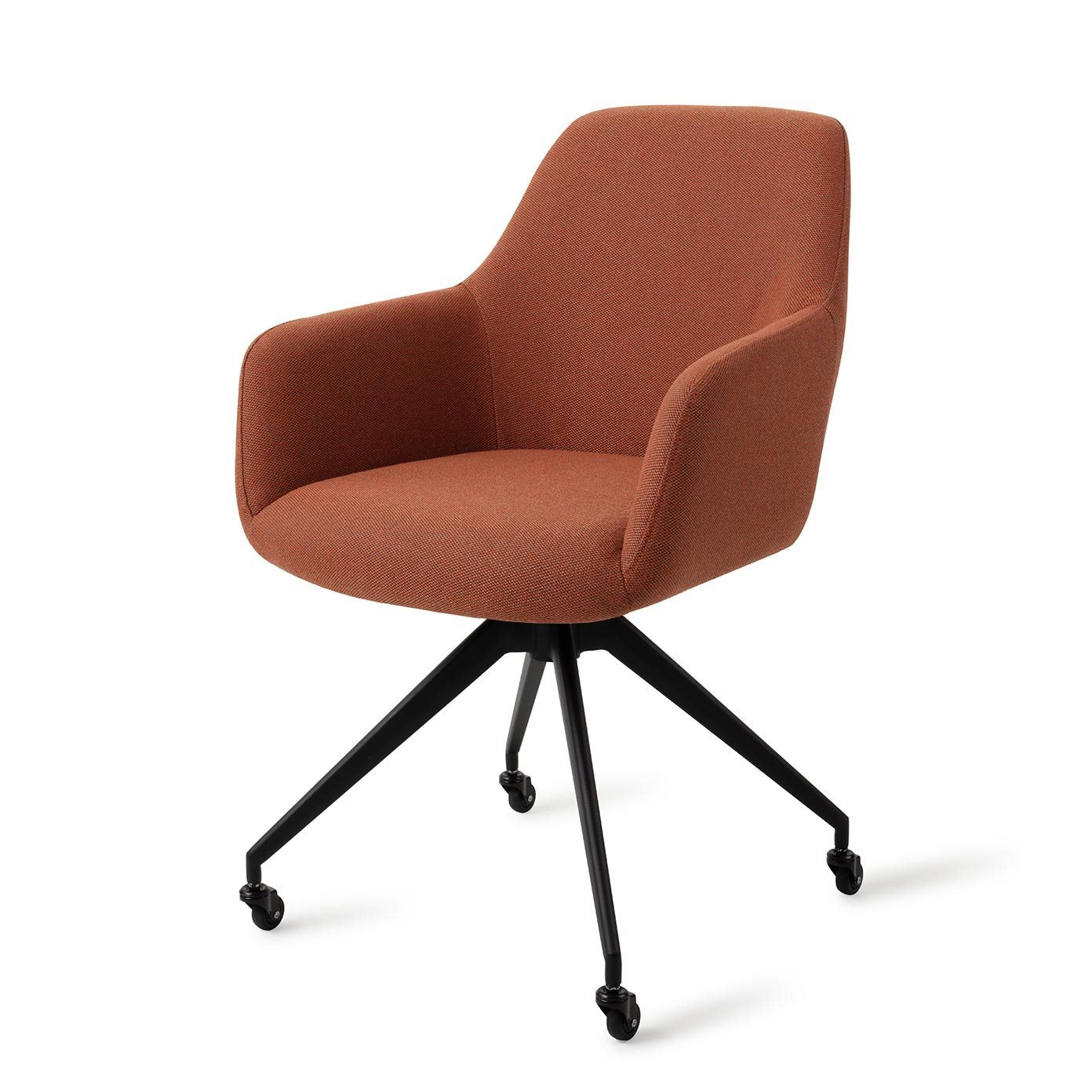 Jesper Home Hiroo Hearth Harmony Eetkamerstoel - Glide Black - KwaliteitWonen.nl