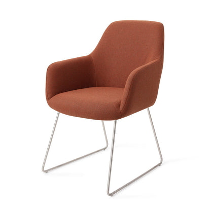 Jesper Home Hiroo Hearth Harmony Eetkamerstoel - Slide Steel - KwaliteitWonen.nl