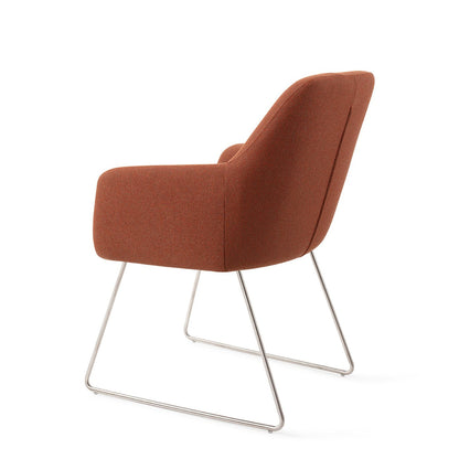 Jesper Home Hiroo Hearth Harmony Eetkamerstoel - Slide Steel - KwaliteitWonen.nl