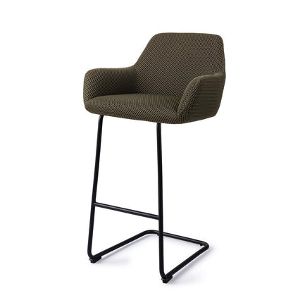 Jesper Home Hiroo Jungle Jewel Barkruk - Arch Black (H) - KwaliteitWonen.nl