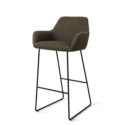 Jesper Home Hiroo Jungle Jewel Barkruk - Slide Black (H) - KwaliteitWonen.nl