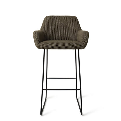 Jesper Home Hiroo Jungle Jewel Barkruk - Slide Black (H) - KwaliteitWonen.nl