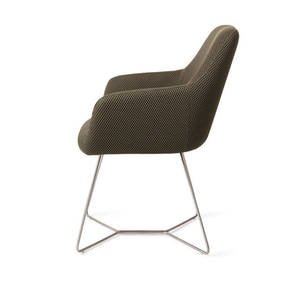 Jesper Home Hiroo Jungle Jewel Eetkamerstoel - Beehive Steel - KwaliteitWonen.nl